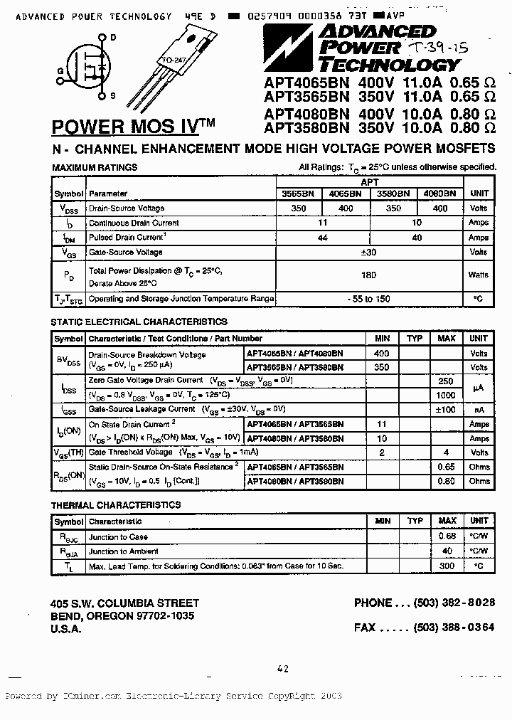 APT4065BN_8012133.PDF Datasheet