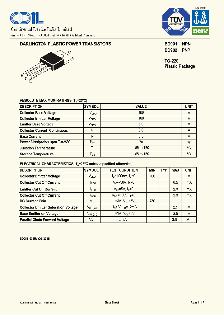 BD901_8014215.PDF Datasheet