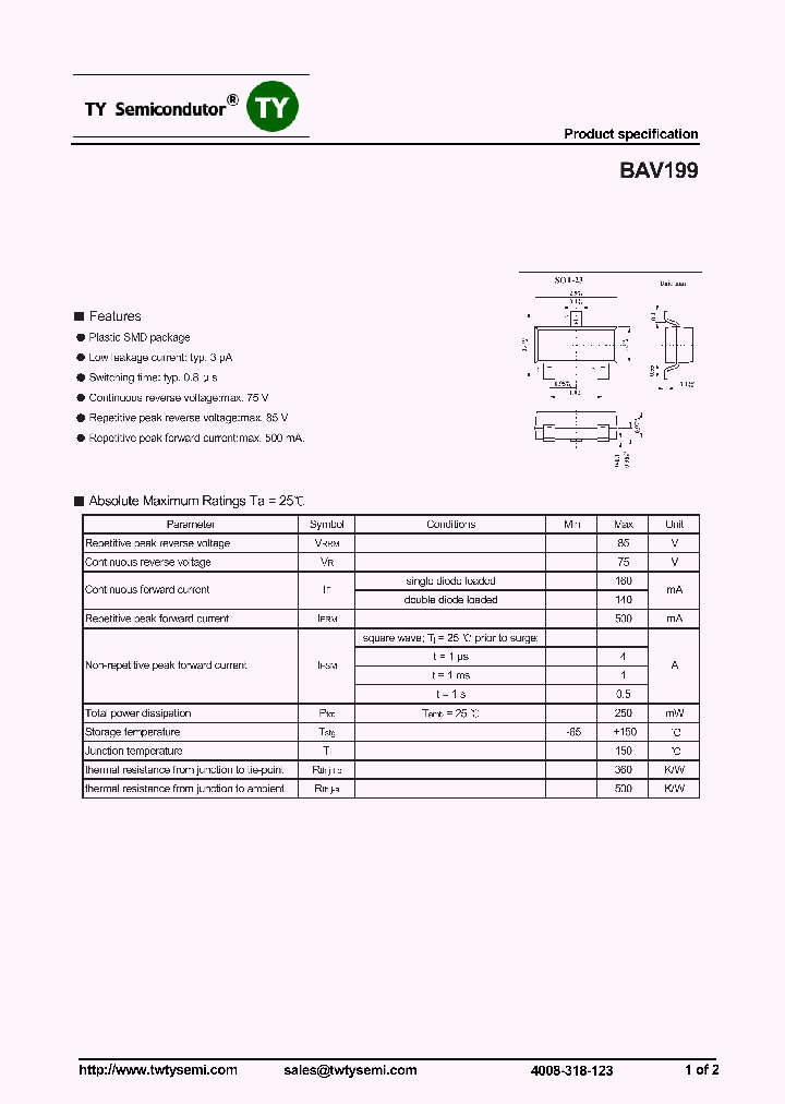 BAV199_8033424.PDF Datasheet