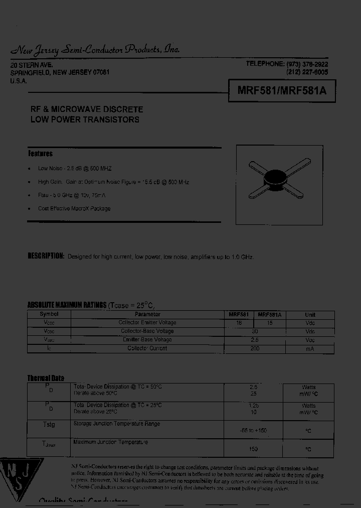 MRF581_8043314.PDF Datasheet