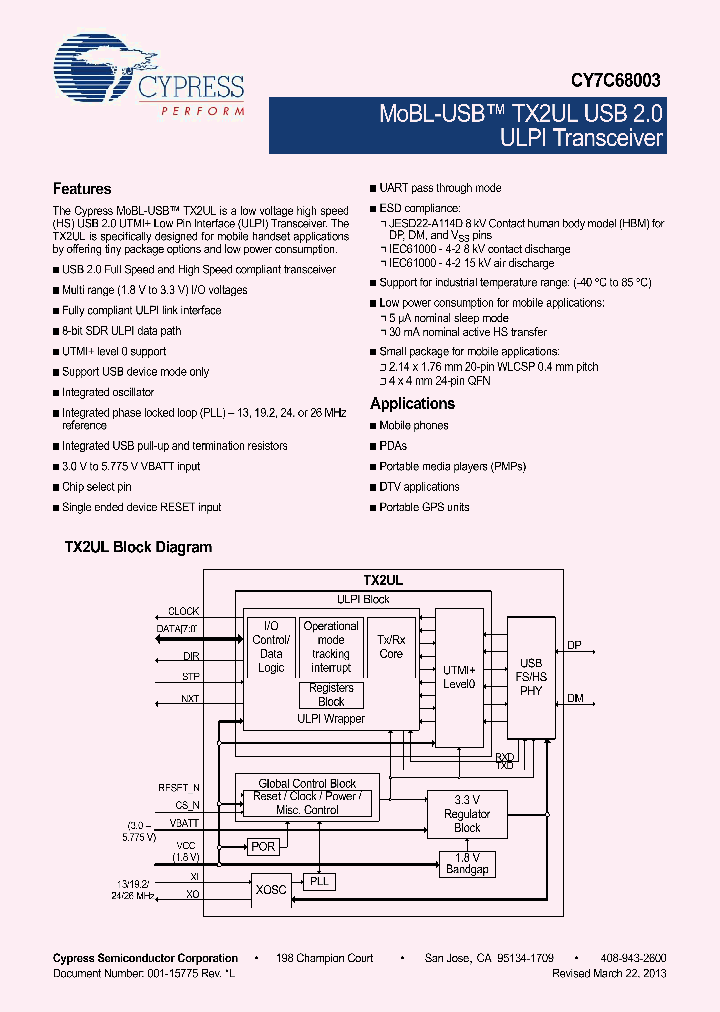 CY7C68003-20FNXI_8044109.PDF Datasheet