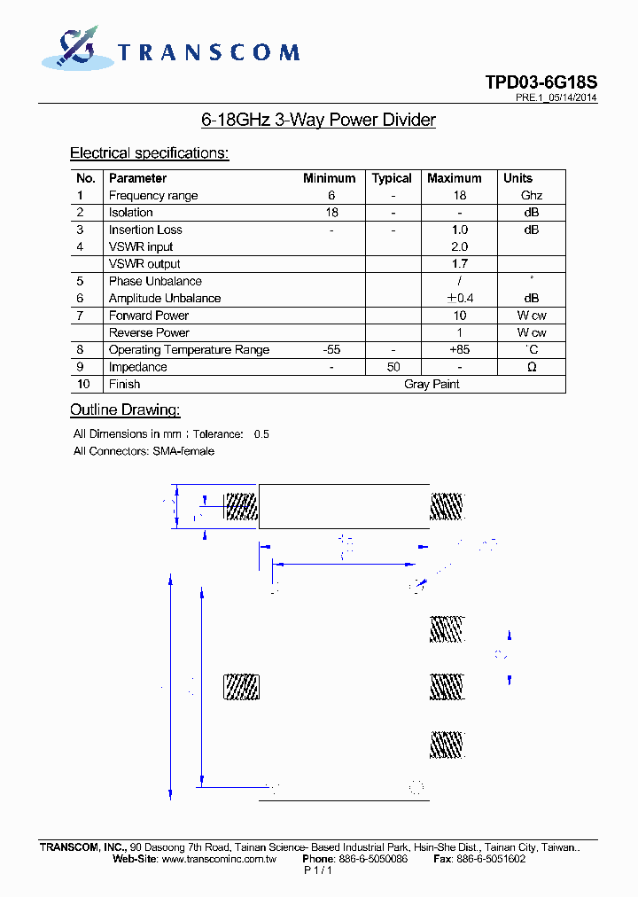 TPD03-06G18S_8048097.PDF Datasheet