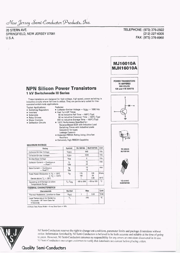 MJ16010A_8050904.PDF Datasheet