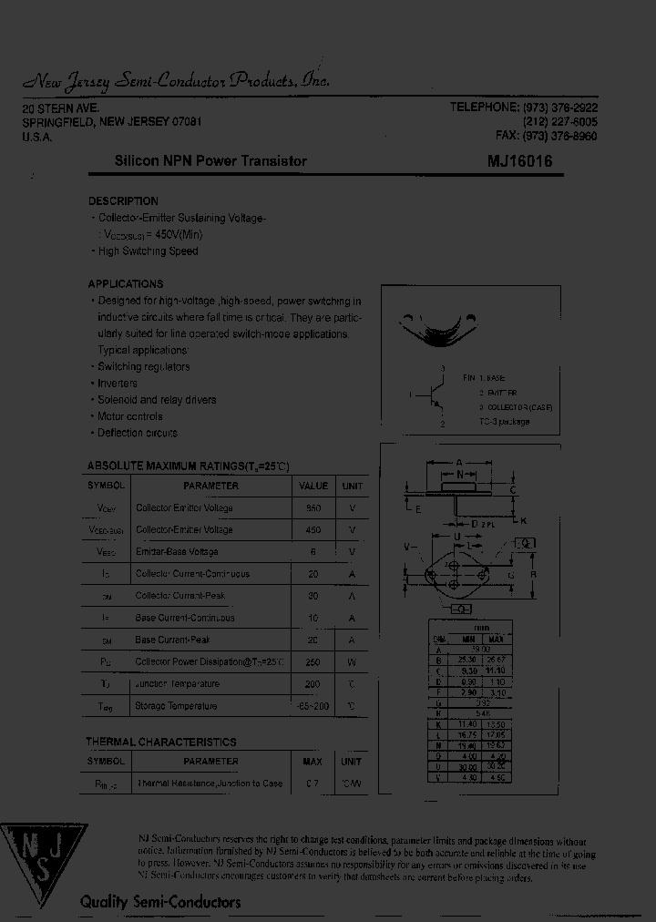 MJ16016_8050920.PDF Datasheet