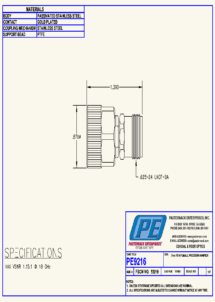 PE9216_8053603.PDF Datasheet