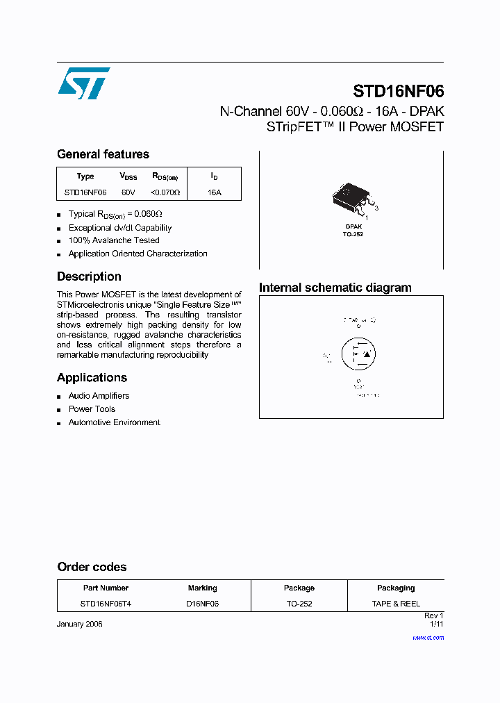 STD16NF06_8054080.PDF Datasheet