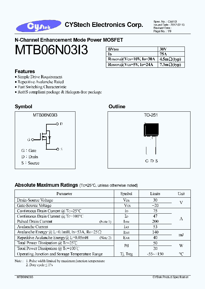 MTB06N03I3_8056109.PDF Datasheet