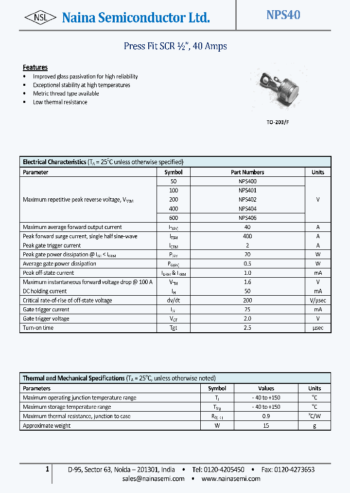 NPS40_8059874.PDF Datasheet