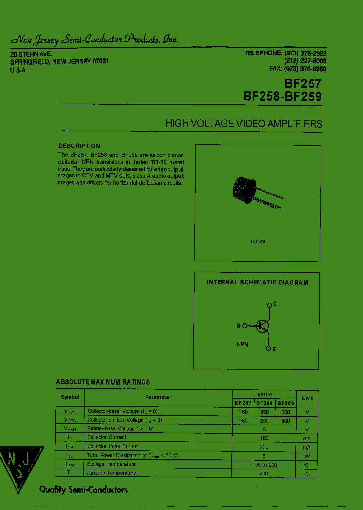 BF257_8060940.PDF Datasheet