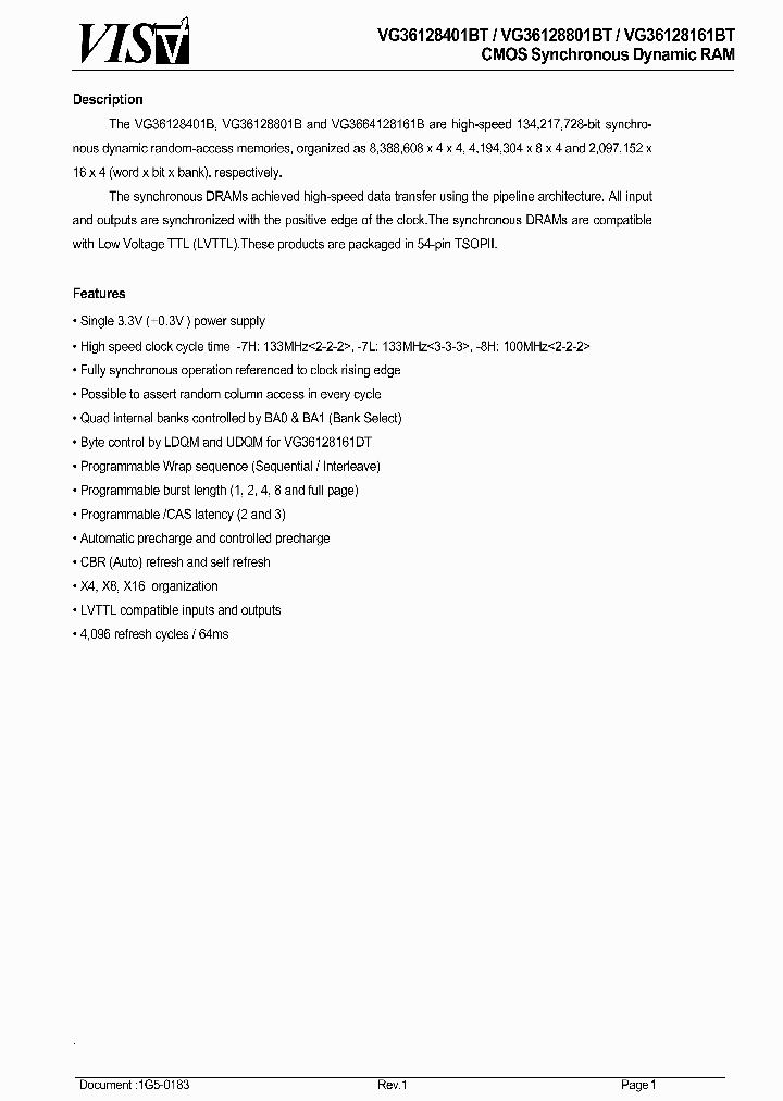 VG36128401BT_8062958.PDF Datasheet