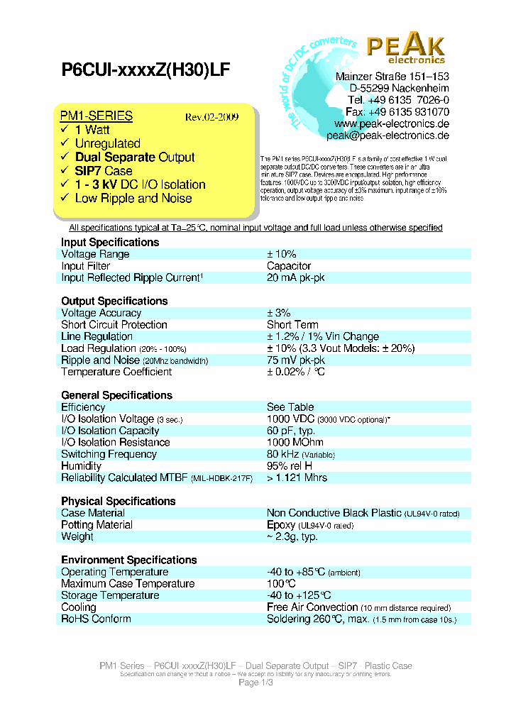 P6CUI-120509ZLF_8067103.PDF Datasheet