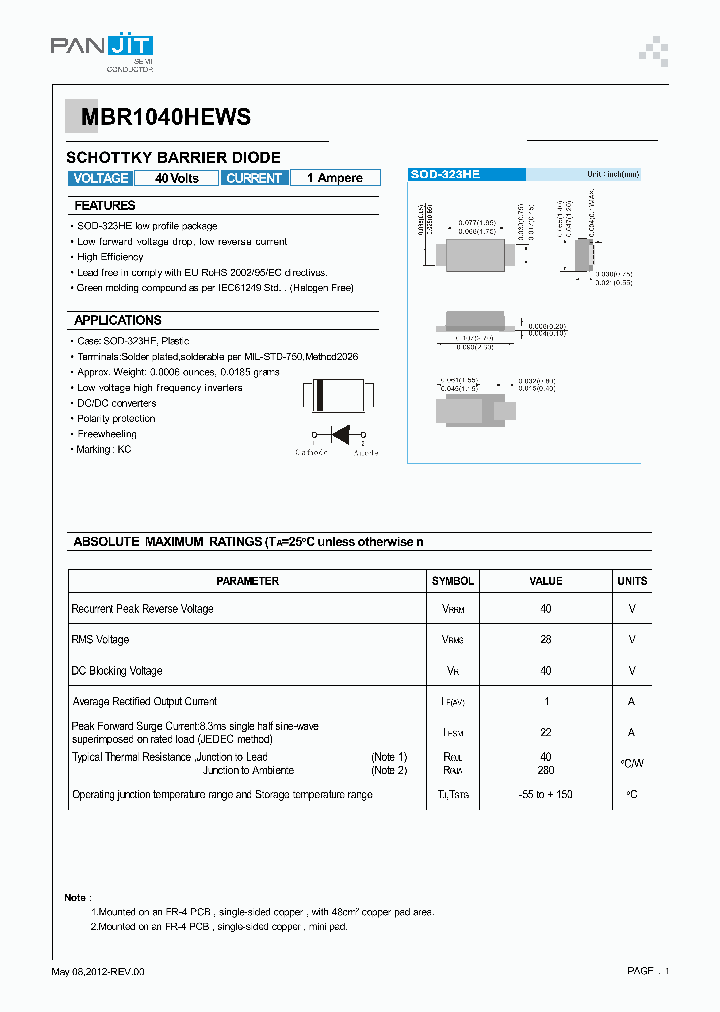 MBR1040HEWS-R2-00001_8067832.PDF Datasheet