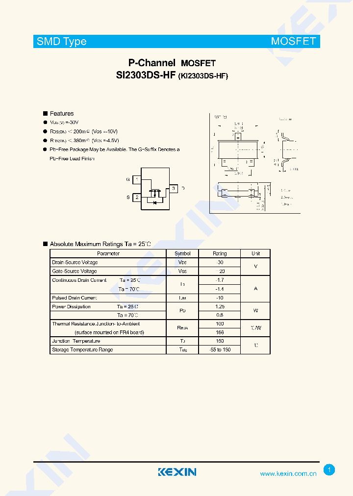 SI2303DS-HF_8081482.PDF Datasheet