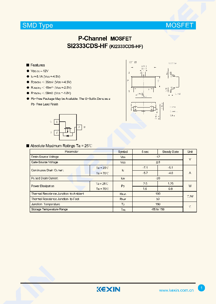 SI2333CDS-HF_8081492.PDF Datasheet