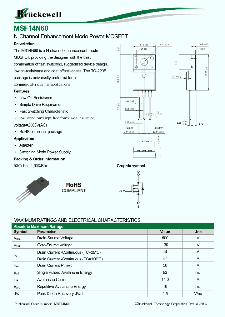 MSF14N60_8083872.PDF Datasheet