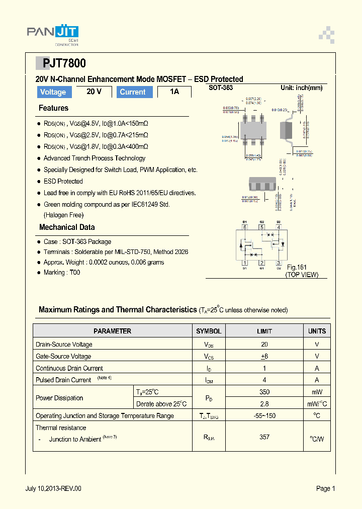 PJT7800_8085105.PDF Datasheet