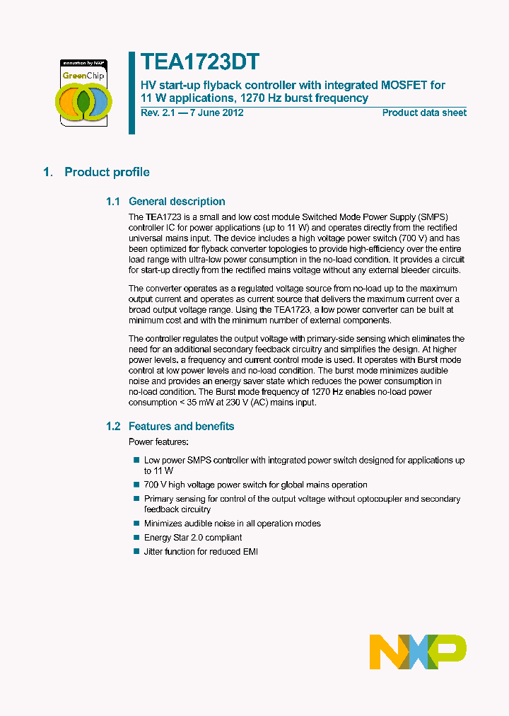 TEA1723DT_8087431.PDF Datasheet