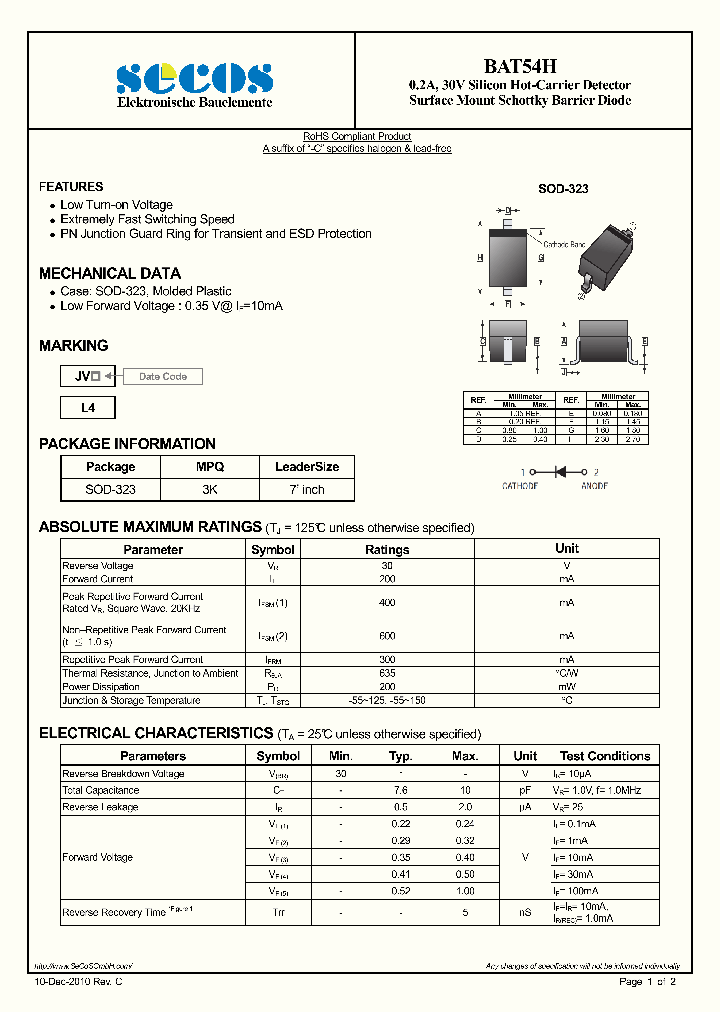 BAT54H_8106644.PDF Datasheet