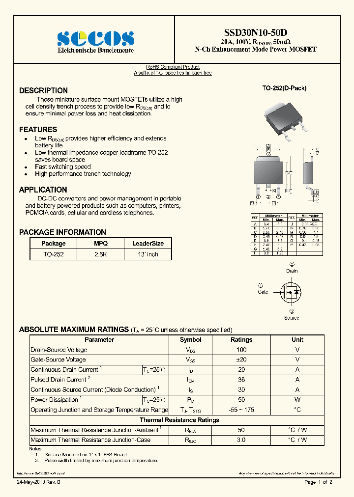 SSD30N10-15_8112456.PDF Datasheet