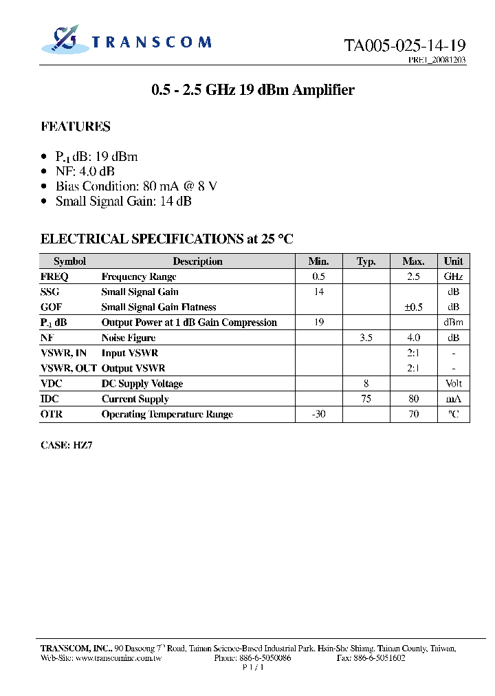 TA005-025-14-19_8114306.PDF Datasheet