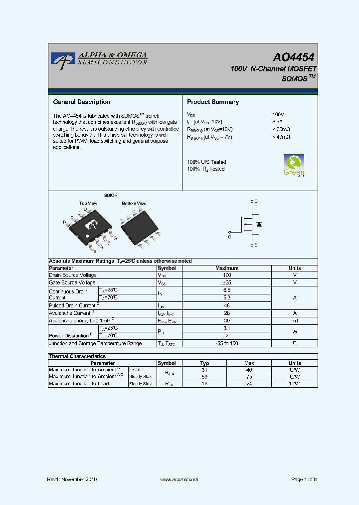 AO4454_8115235.PDF Datasheet