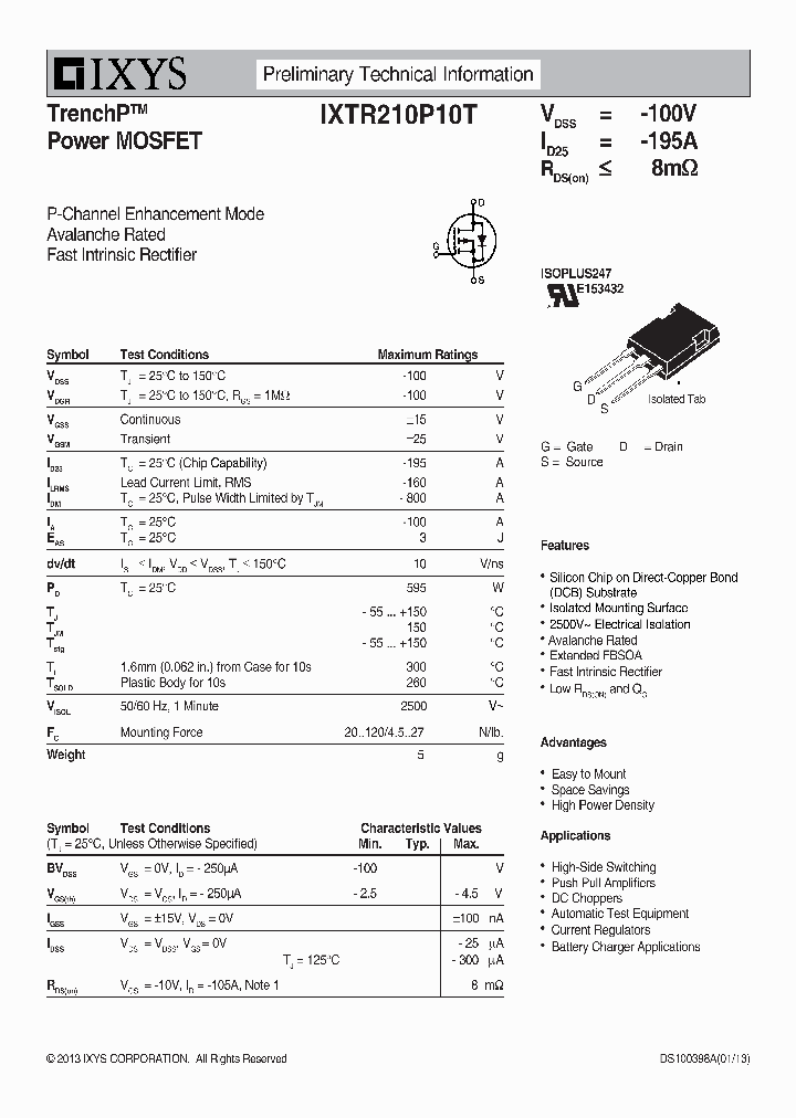IXTR210P10T_8126473.PDF Datasheet