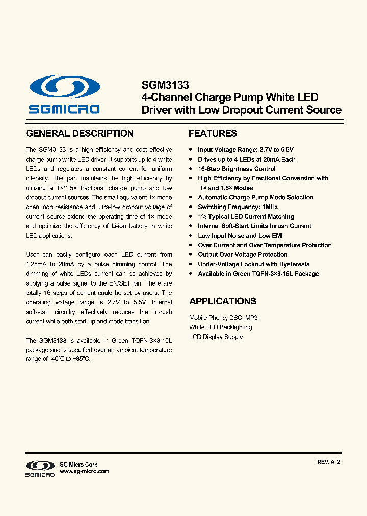 SGM3133_8128631.PDF Datasheet