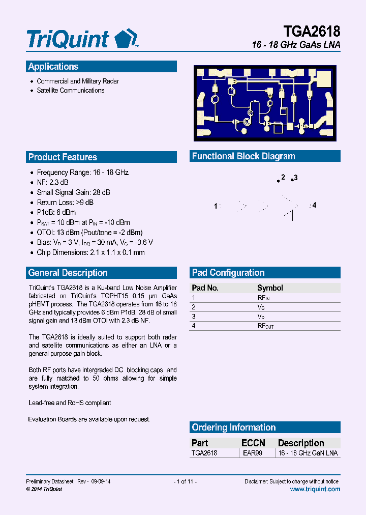 TGA2618_8131552.PDF Datasheet