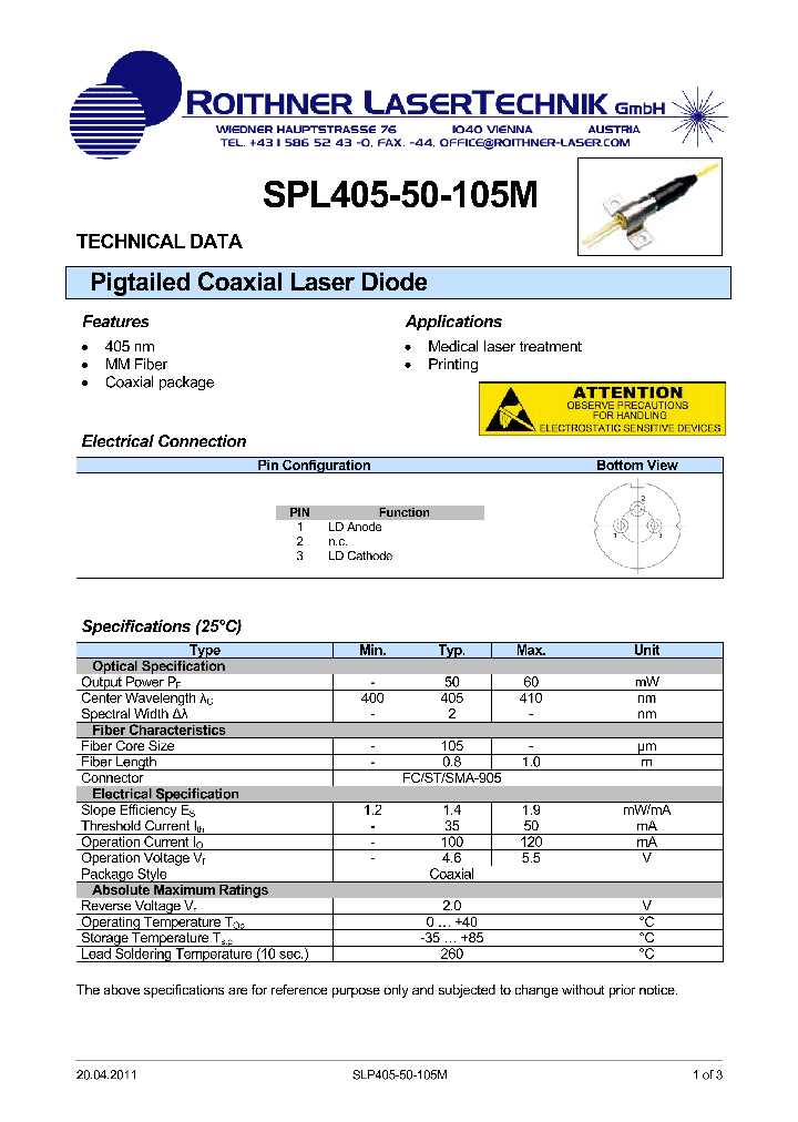 SPL405-50-105M_8131615.PDF Datasheet