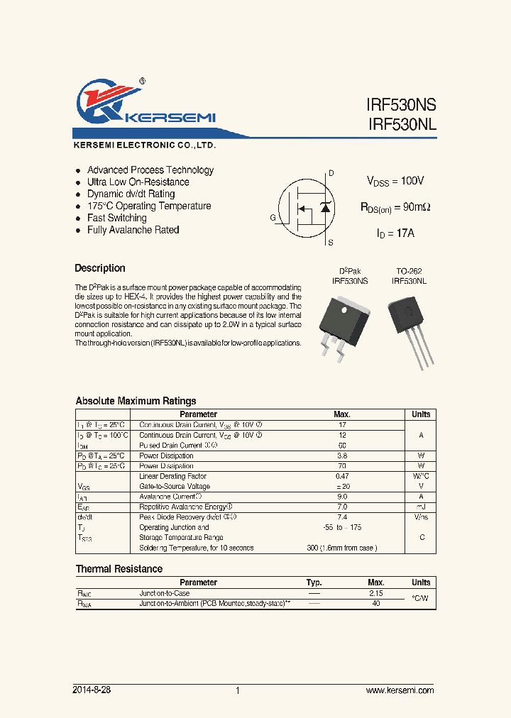 IRF530NL_8132215.PDF Datasheet
