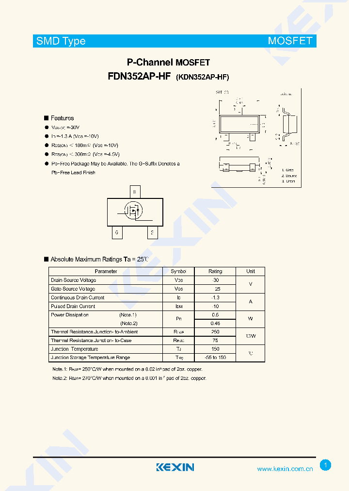 FDN352AP-HF_8146166.PDF Datasheet