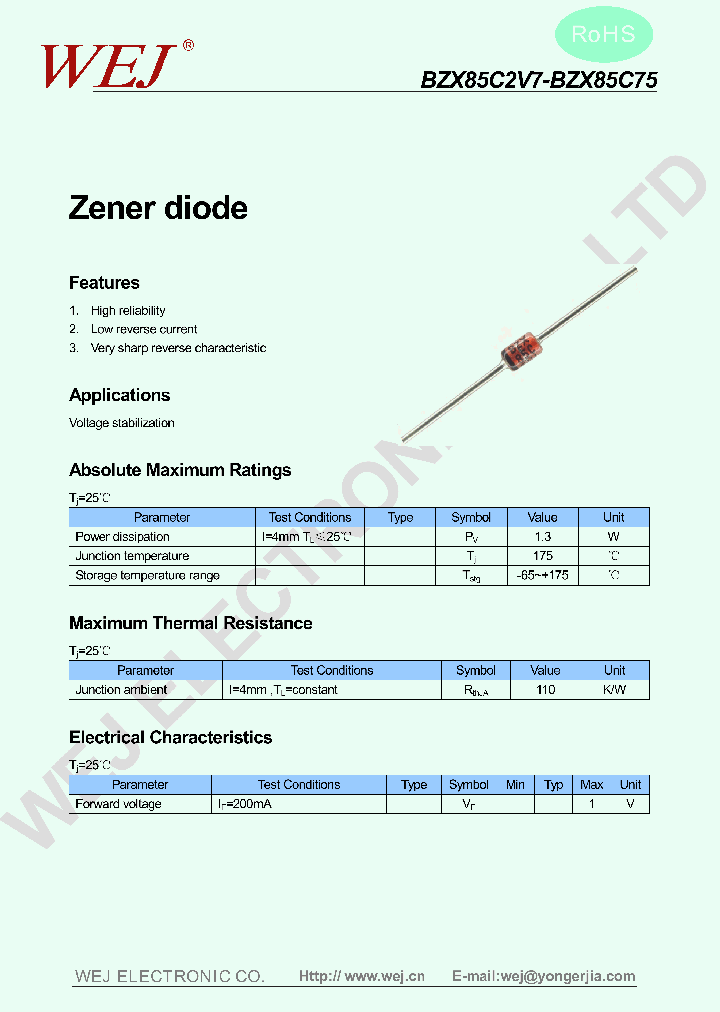 BZX85C18_8152205.PDF Datasheet