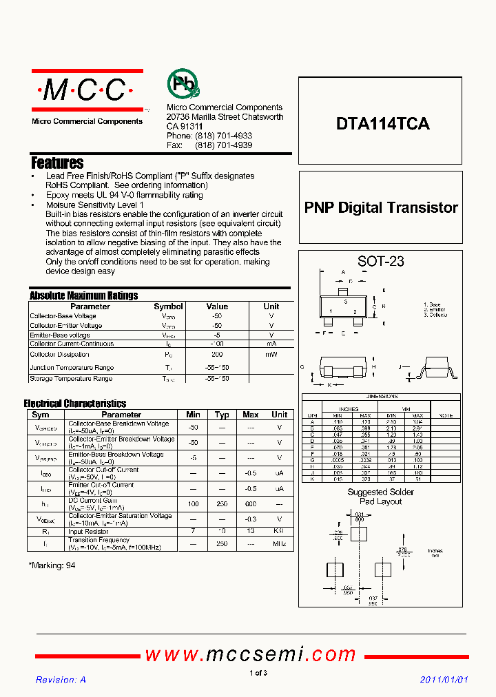 DTA114TCA-11_8153733.PDF Datasheet