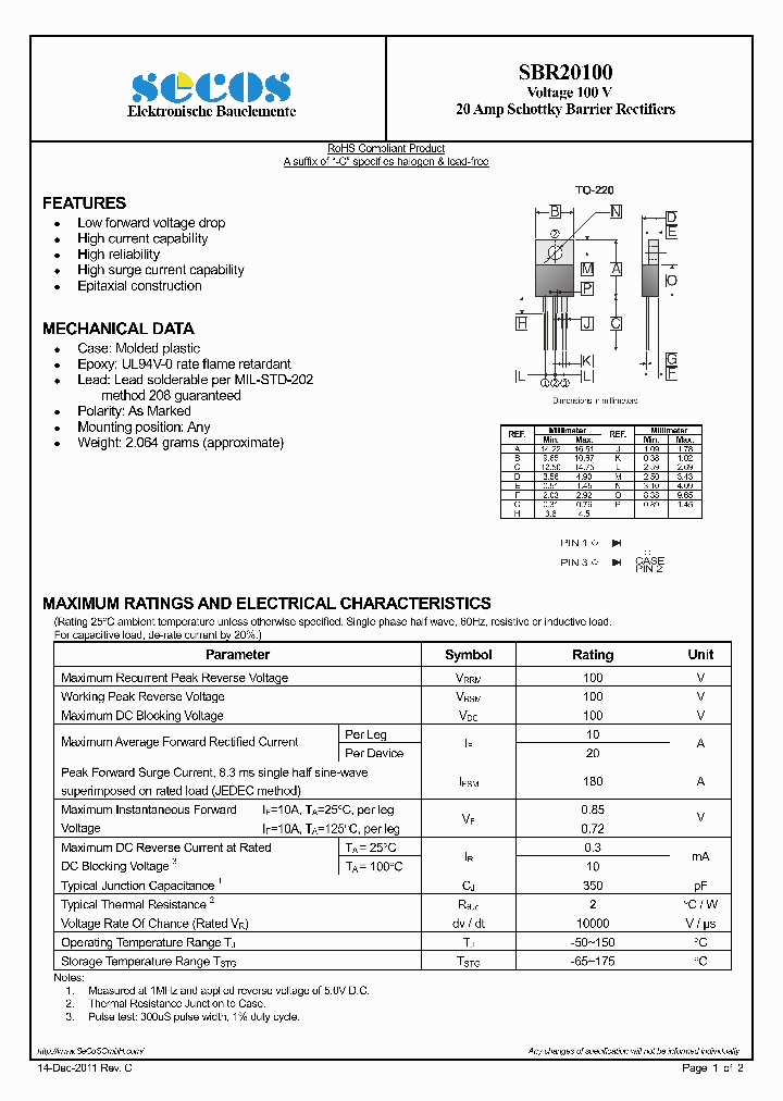 SBR20100-15_8157185.PDF Datasheet