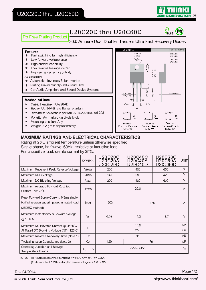 U20C60A_8157934.PDF Datasheet