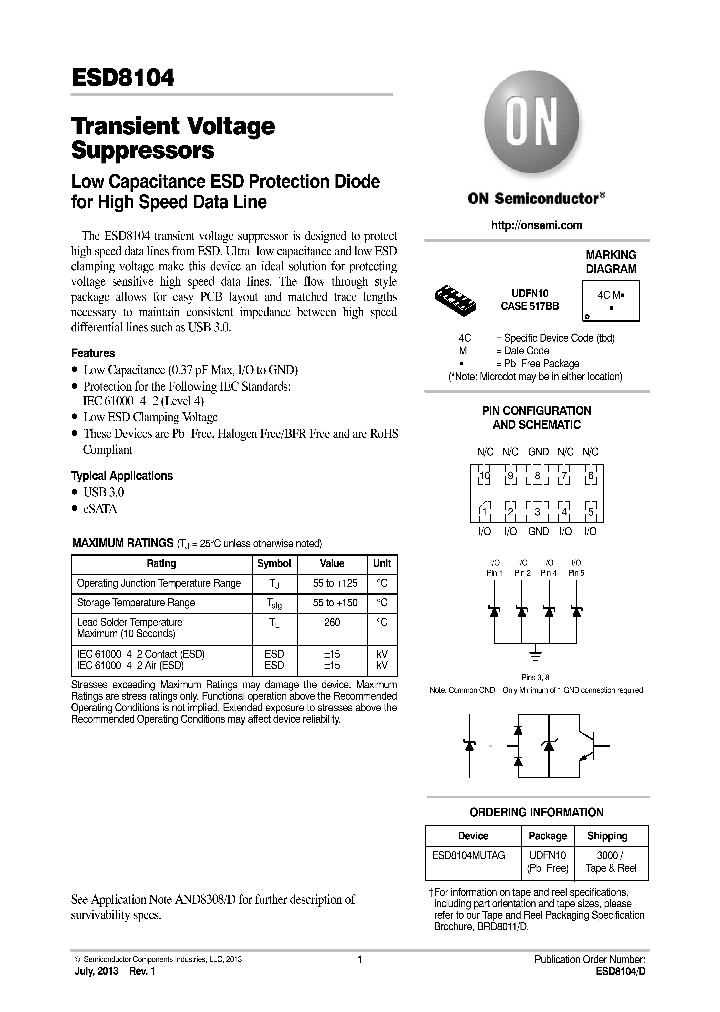 ESD8104_8160687.PDF Datasheet