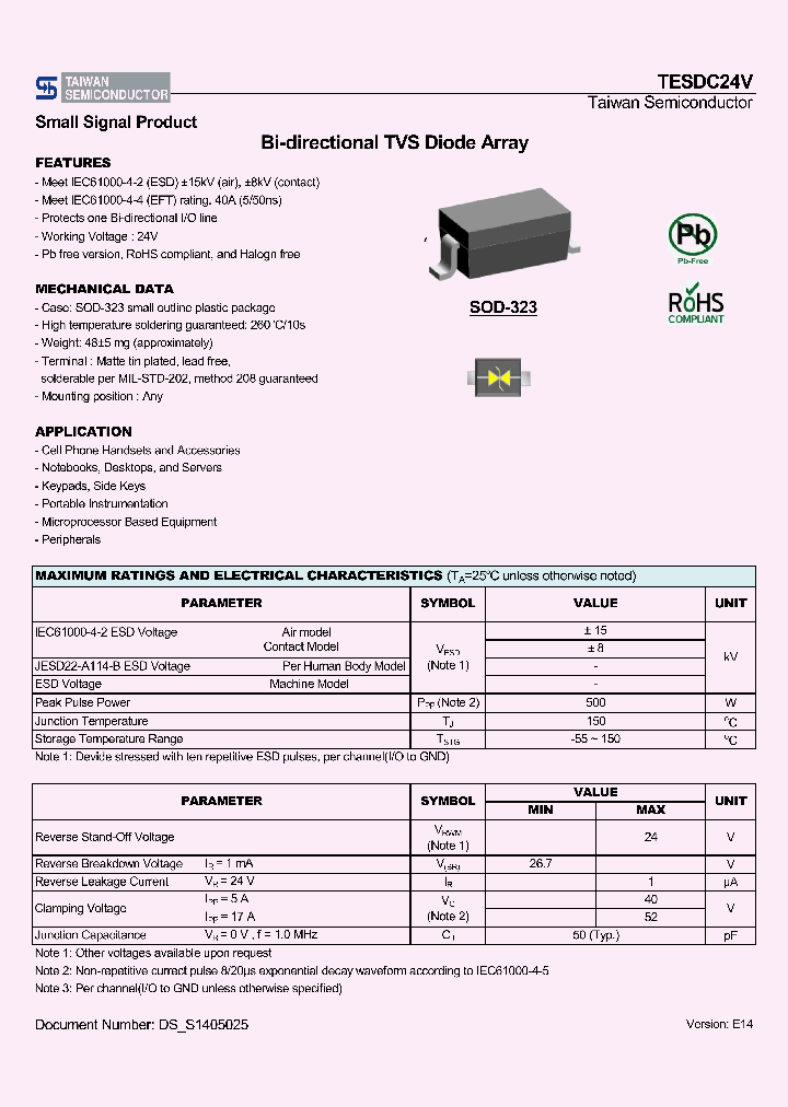 TESDC24V_8172734.PDF Datasheet