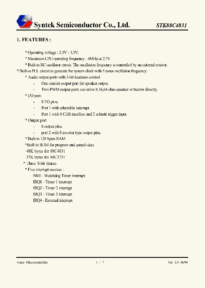 STK88C4831_8174560.PDF Datasheet