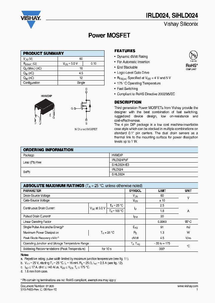 IRLD024_8175974.PDF Datasheet