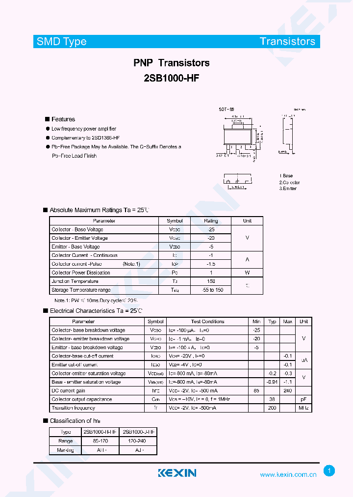 2SB1000-J-HF_8180692.PDF Datasheet