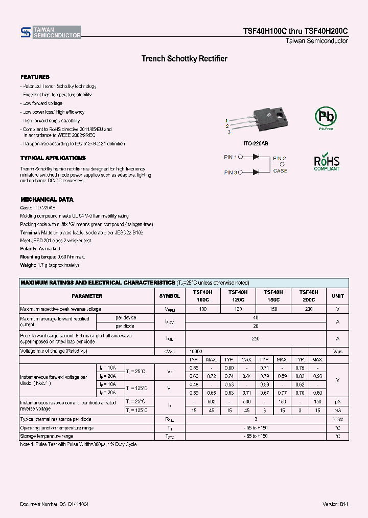 TSF40H120C_8184222.PDF Datasheet