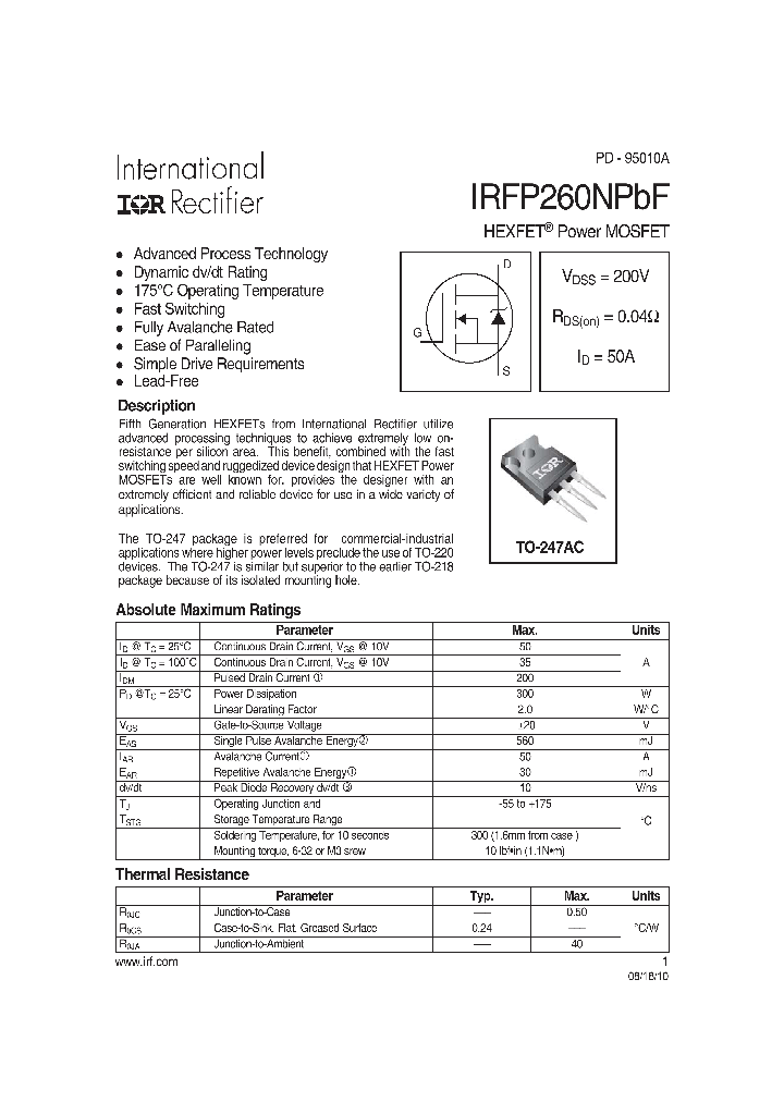 IRFP260NPBF_8185024.PDF Datasheet