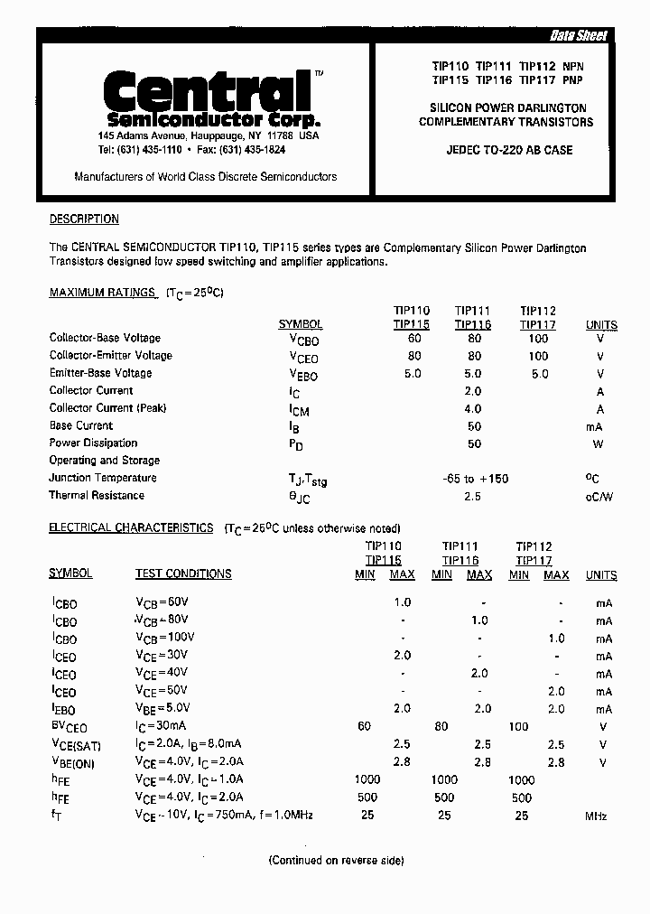 TIP110_8194653.PDF Datasheet