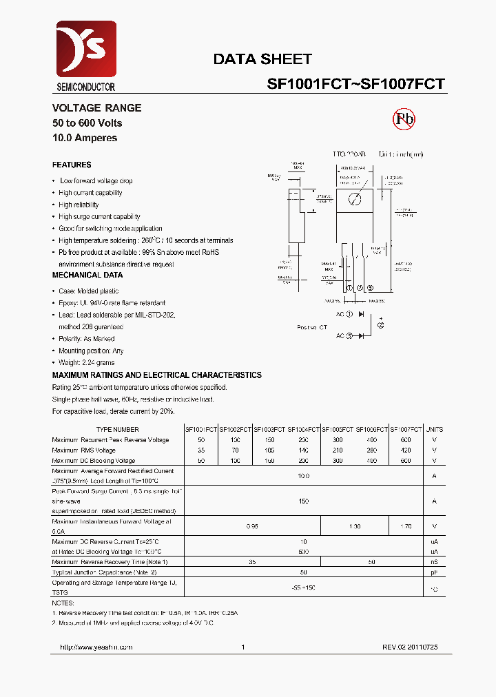 SF1001FCT_8195429.PDF Datasheet