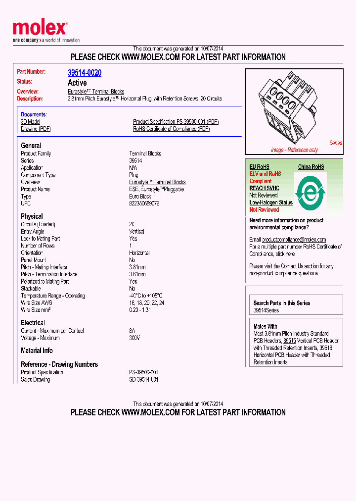 39514-0020_8196646.PDF Datasheet