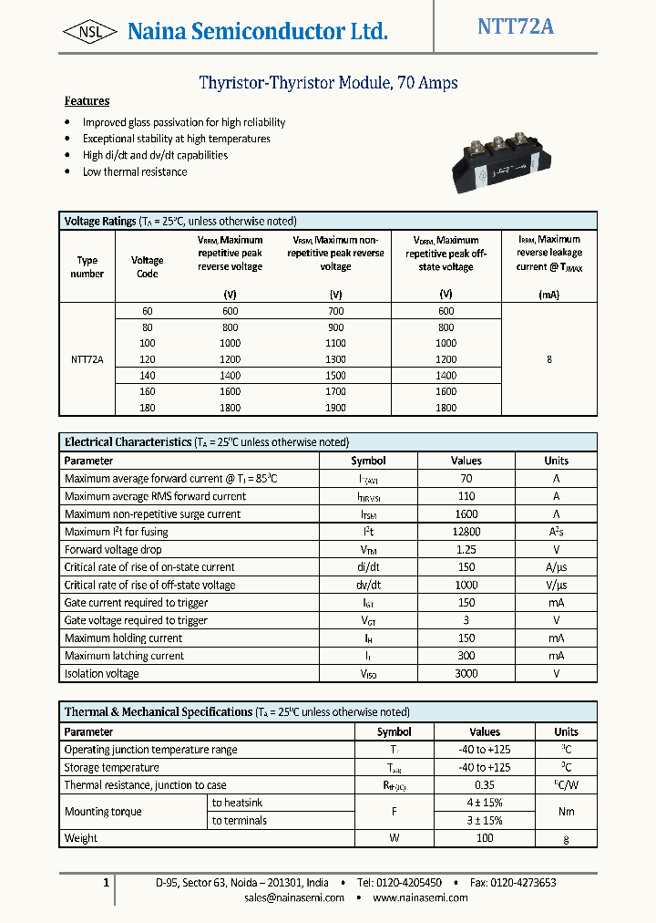 NTT72A_8200027.PDF Datasheet