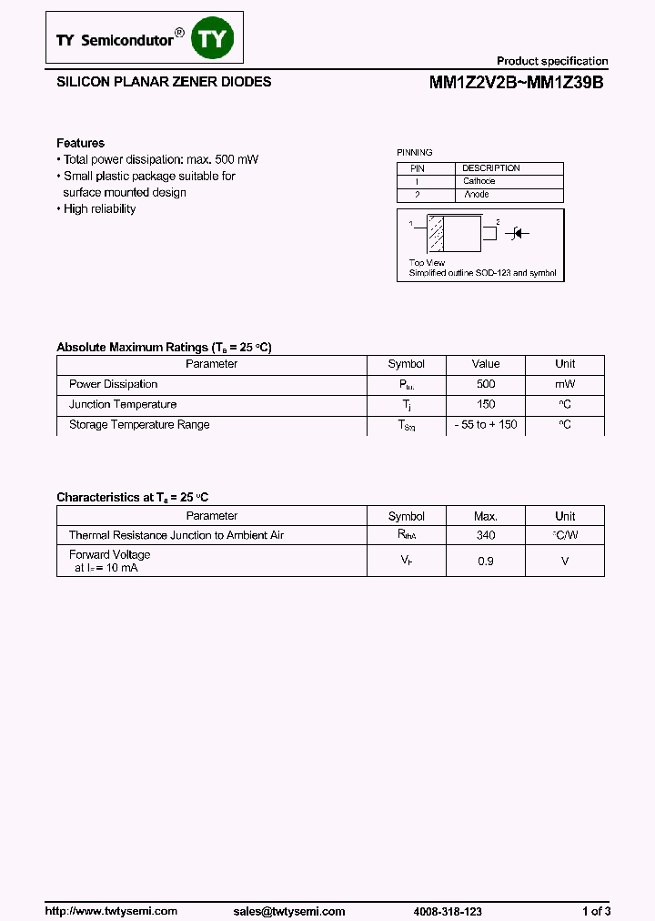 MM1Z15B_8203646.PDF Datasheet