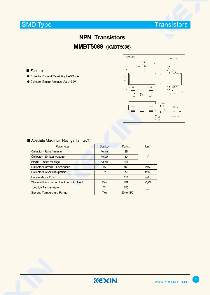 MMBT5088-15_8203680.PDF Datasheet