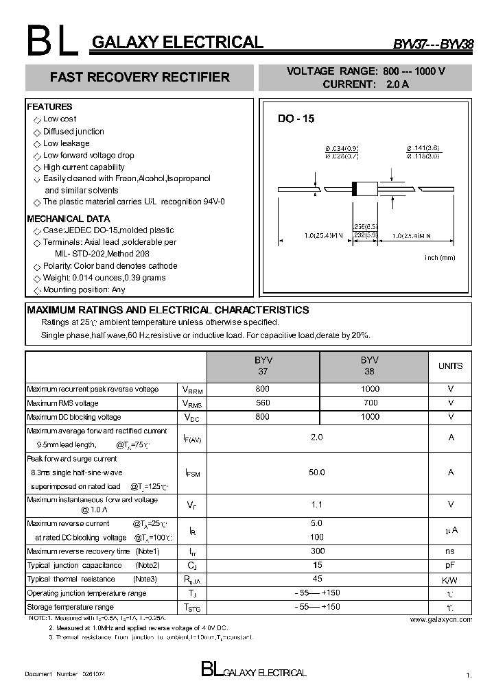 BYV38_8205818.PDF Datasheet
