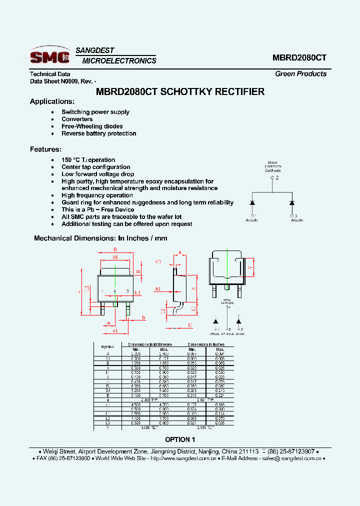 MBRD2080CT_8206033.PDF Datasheet